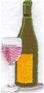 Wine Bottle and Glass